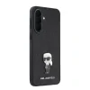 Husă spate Karl Lagerfeld Fixed Glitter Metal Ikonic pentru Samsung Galaxy A37 Negru