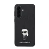 Husă spate Karl Lagerfeld Fixed Glitter Metal Ikonic pentru Samsung Galaxy A37 Negru