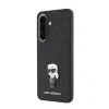 Husă spate Karl Lagerfeld Fixed Glitter Metal Ikonic pentru Samsung Galaxy A57 Negru