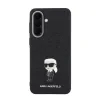 Husă spate Karl Lagerfeld Fixed Glitter Metal Ikonic pentru Samsung Galaxy A57 Negru