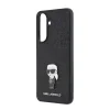 Husă spate Karl Lagerfeld Fixed Glitter Metal Ikonic pentru Samsung Galaxy A57 Negru