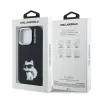 Husă spate Karl Lagerfeld IML Aquarelle Choupette pentru iPhone 15 Pro Max, neagră