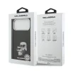 Husă spate Karl Lagerfeld IML Aquarelle Karl and Choupette pentru iPhone 17 Pro Max, neagră