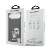 Husă spate Karl Lagerfeld IML Aquarelle Karl and Choupette pentru iPhone Air, neagră