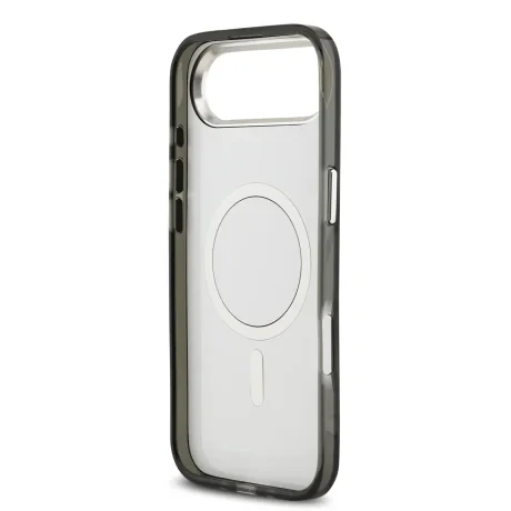 Husă spate Karl Lagerfeld IML Aquarelle Karl and Choupette pentru iPhone Air, neagră