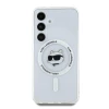 Husă spate Karl Lagerfeld IML Choupette Head MagSafe pentru Samsung Galaxy S25, transparentă