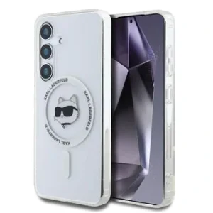 Husă spate Karl Lagerfeld IML Choupette Head MagSafe pentru Samsung Galaxy S25+, transparentă