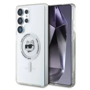 Husă spate Karl Lagerfeld IML Choupette Head MagSafe pentru Samsung Galaxy S25 Ultra Transparentă