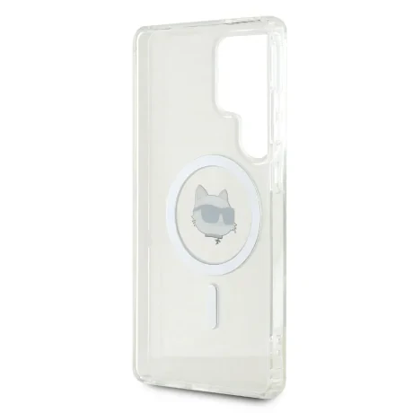 Husă spate Karl Lagerfeld IML Choupette Head MagSafe pentru Samsung Galaxy S25 Ultra Transparentă