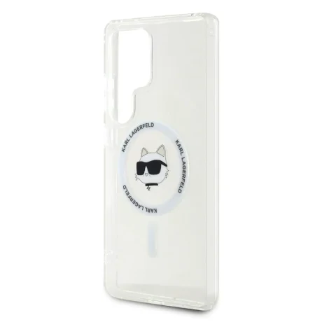 Husă spate Karl Lagerfeld IML Choupette Head MagSafe pentru Samsung Galaxy S25 Ultra Transparentă
