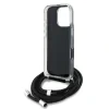Husă spate Karl Lagerfeld IML Crossbody K&amp;amp;CH Heads pentru iPhone 16 Pro, neagră