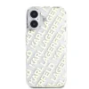 Husă spate Karl Lagerfeld IML cu logo repetat electroplacat pentru iPhone 16, aurie
