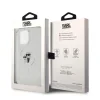 Husă spate Karl Lagerfeld IML Glitter Karl and Choupette MagSafe pentru iPhone 15 Pro Max, transparentă