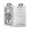 Husă spate Karl Lagerfeld IML Glitter Karl and Choupette Sketch MagSafe pentru iPhone 16 Pro Max, neagră