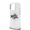 Husă spate Karl Lagerfeld IML Glitter Karl and Choupette Sketch MagSafe pentru iPhone 16 Pro, transparentă