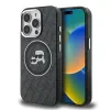 Husă spate Karl Lagerfeld IML K&amp;amp;CH Heads cu logo repetat MagSafe pentru iPhone 15 Pro, neagră