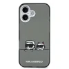 Husă spate Karl Lagerfeld IML K&amp;amp;CH Heads Logo MagSafe pentru iPhone 17, neagră