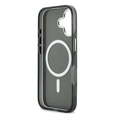 Husă spate Karl Lagerfeld IML K&amp;amp;CH Heads Logo MagSafe pentru iPhone 17, neagră