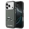 Husă spate Karl Lagerfeld IML K&amp;amp;CH Heads Logo MagSafe pentru iPhone 17 Pro Max, neagră