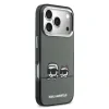 Husă spate Karl Lagerfeld IML K&amp;amp;CH Heads Logo MagSafe pentru iPhone 17 Pro, neagră