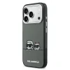 Husă spate Karl Lagerfeld IML K&amp;amp;CH Heads Logo MagSafe pentru iPhone 17 Pro, neagră