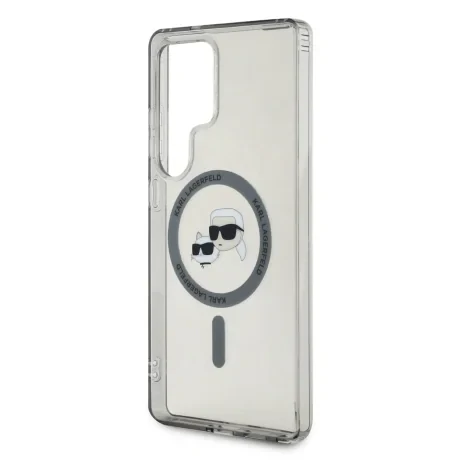 Husă spate Karl Lagerfeld IML K&amp;amp;CH Heads MagSafe pentru Samsung Galaxy S25 Ultra, neagră