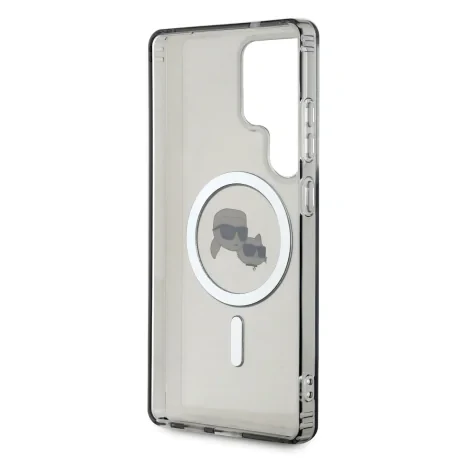 Husă spate Karl Lagerfeld IML K&amp;amp;CH Heads MagSafe pentru Samsung Galaxy S25 Ultra, neagră