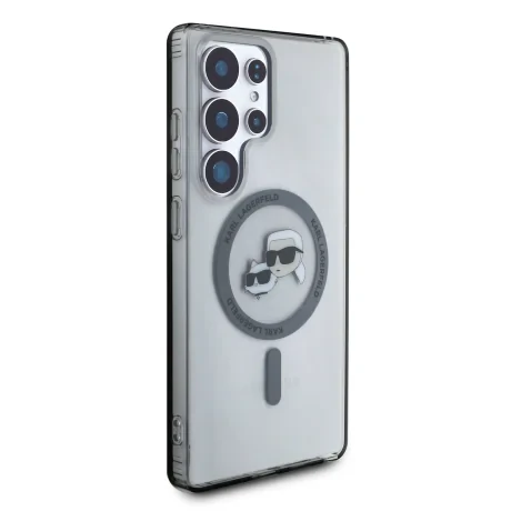 Husă spate Karl Lagerfeld IML K&amp;amp;CH Heads MagSafe pentru Samsung Galaxy S25 Ultra, neagră