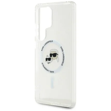 Husă spate Karl Lagerfeld IML K&amp;amp;CH Heads MagSafe pentru Samsung Galaxy S25 Ultra Transparentă
