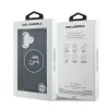 Husă spate Karl Lagerfeld IML K&amp;amp;CH Heads Repeated Logo MagSafe pentru iPhone 16, neagră