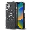 Husă spate Karl Lagerfeld IML K&amp;amp;CH Heads Repeated Logo MagSafe pentru iPhone 16, neagră