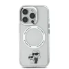 Husă spate Karl Lagerfeld IML Karl and Choupette MagSafe pentru iPhone 16 Pro, transparentă