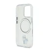 Husă spate Karl Lagerfeld IML Karl and Choupette MagSafe pentru iPhone 16 Pro, transparentă