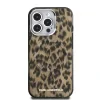 Husă spate Karl Lagerfeld IML Leopard MagSafe pentru iPhone 16 Pro, maro