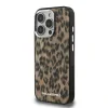 Husă spate Karl Lagerfeld IML Leopard MagSafe pentru iPhone 16 Pro, maro