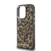 Husă spate Karl Lagerfeld IML Leopard MagSafe pentru iPhone 16 Pro Max, maro