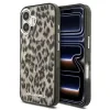 Husă spate Karl Lagerfeld IML Leopard MagSafe pentru iPhone 17, maro