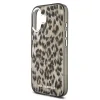 Husă spate Karl Lagerfeld IML Leopard MagSafe pentru iPhone 17, maro