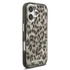 Husă spate Karl Lagerfeld IML Leopard MagSafe pentru iPhone 17, maro