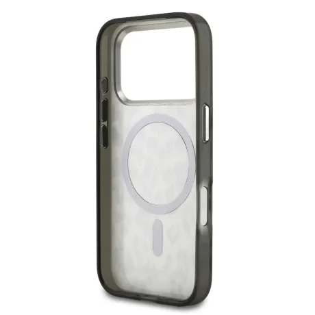 Husă spate Karl Lagerfeld IML Leopard MagSafe pentru iPhone 17 Pro, maro