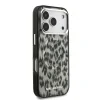 Husă spate Karl Lagerfeld IML Leopard MagSafe pentru iPhone 17 Pro, maro
