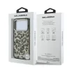 Husă spate Karl Lagerfeld IML Leopard MagSafe pentru iPhone 17 Pro, maro