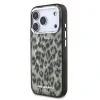 Husă spate Karl Lagerfeld IML Leopard MagSafe pentru iPhone 17 Pro, maro