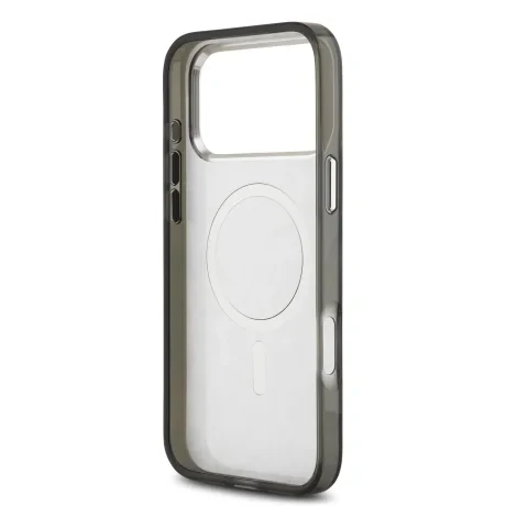 Husă spate Karl Lagerfeld IML Leopard MagSafe pentru iPhone 17 Pro Max, gri