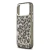Husă spate Karl Lagerfeld IML Leopard MagSafe pentru iPhone 17 Pro Max, maro