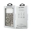 Husă spate Karl Lagerfeld IML Leopard MagSafe pentru iPhone 17 Pro Max, maro