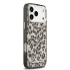 Husă spate Karl Lagerfeld IML Leopard MagSafe pentru iPhone 17 Pro Max, maro