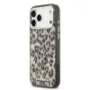 Husă spate Karl Lagerfeld IML Leopard MagSafe pentru iPhone 17 Pro Max, maro