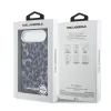 Husă spate Karl Lagerfeld IML Leopard MagSafe pentru iPhone Air, gri