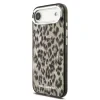 Husă spate Karl Lagerfeld IML Leopard MagSafe pentru iPhone Air, maro